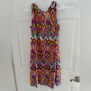 Jude Connally Colorful Diamond Pattern Mini Dress